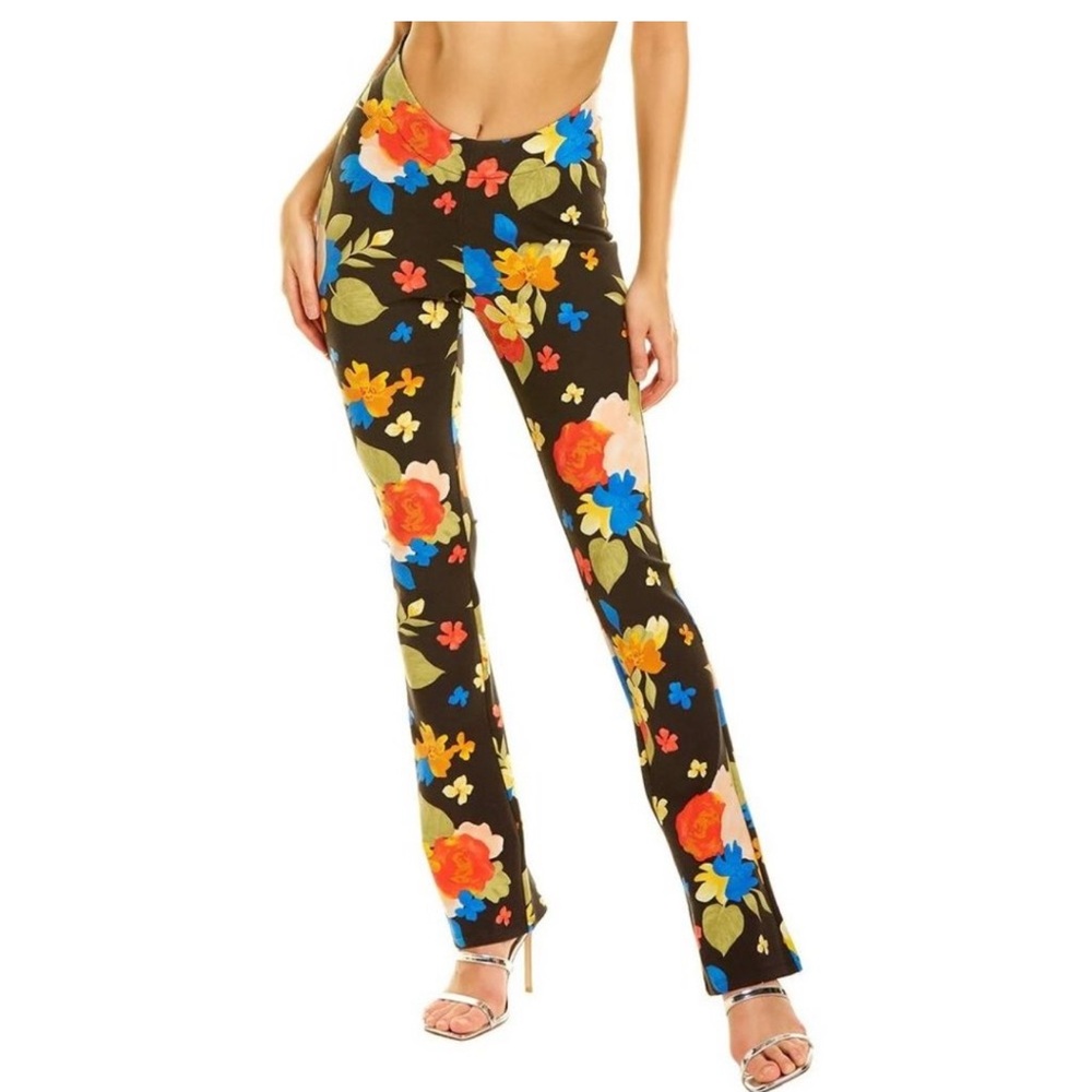 Danielle Bernstein by WeWoreWhat Scoop Front Pants in Tropicana NWT size 4